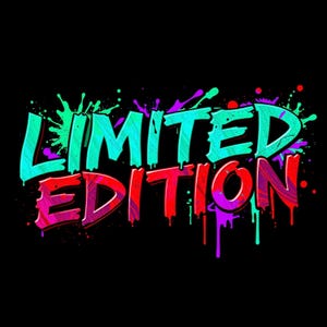 Neon Graffiti T-Shirt Designs: 90+ Abstract Paint Splatter PNG (Digital Download)