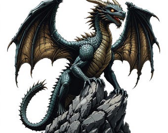 Epic Dragon Art: 100 Fantasy PNG Designs for T-Shirts, Mugs, Prints & Crafts – Instant Digital Download for Creative Projects