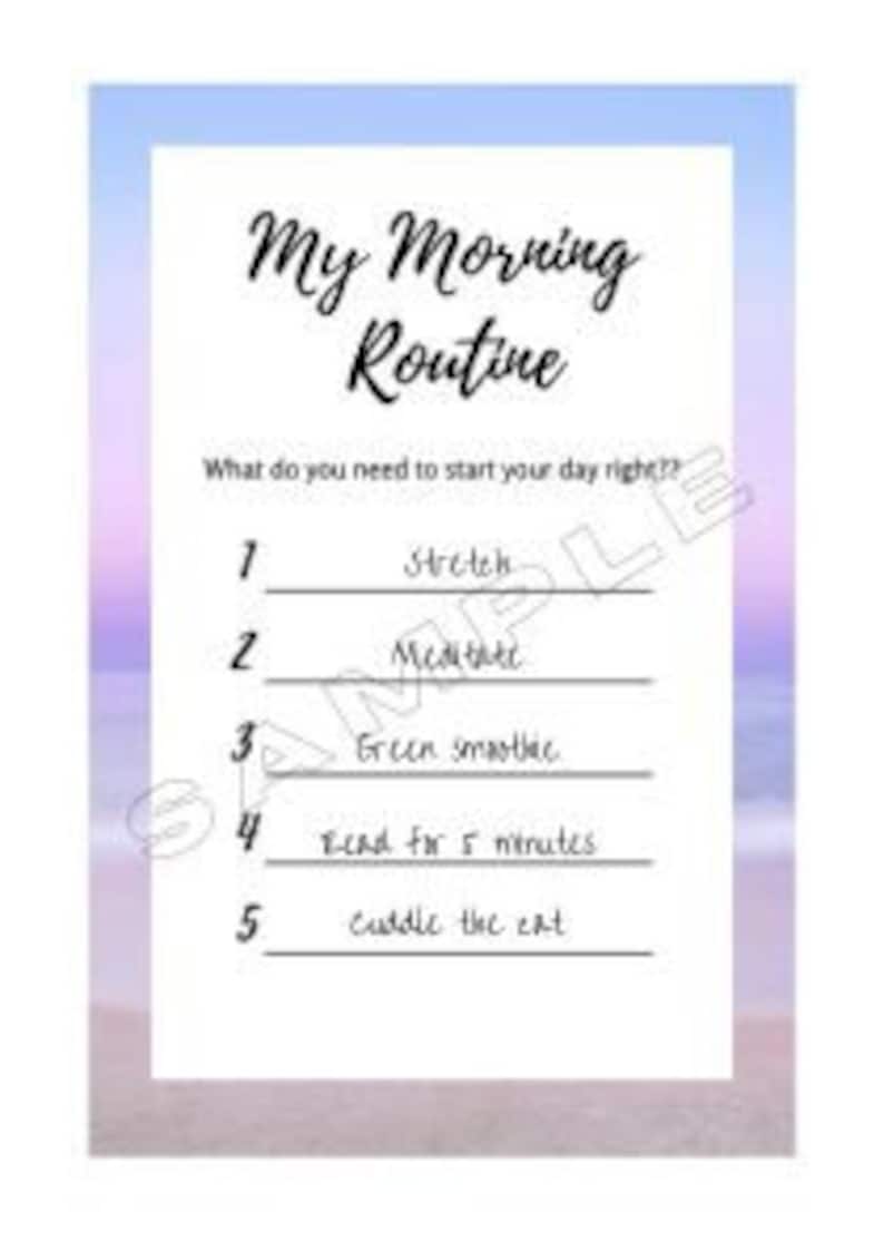 Printable Morning and Evening Routine Template 0063-HT - Etsy