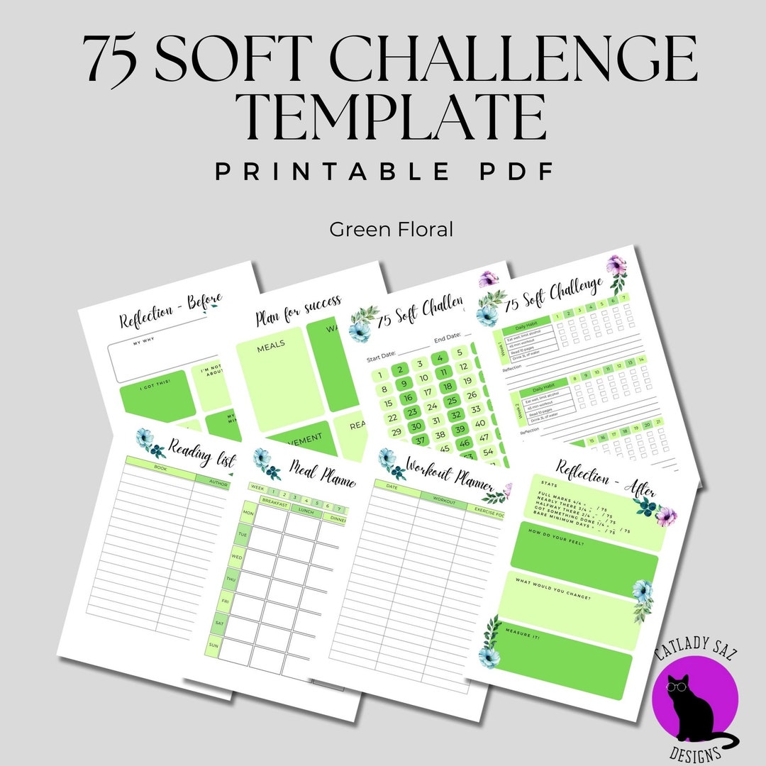 75 Soft Challenge Fitness Tracker | Self-improvement Journal | Healthy ...