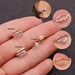 Dainty CZ Nose Ring (Piercing Required), Nose Hoop, Nose Piercing, Nose Jewelry, Helix Hoops, Mini Hoops, Dainty Hoops, Gemstone Tiny Hoops