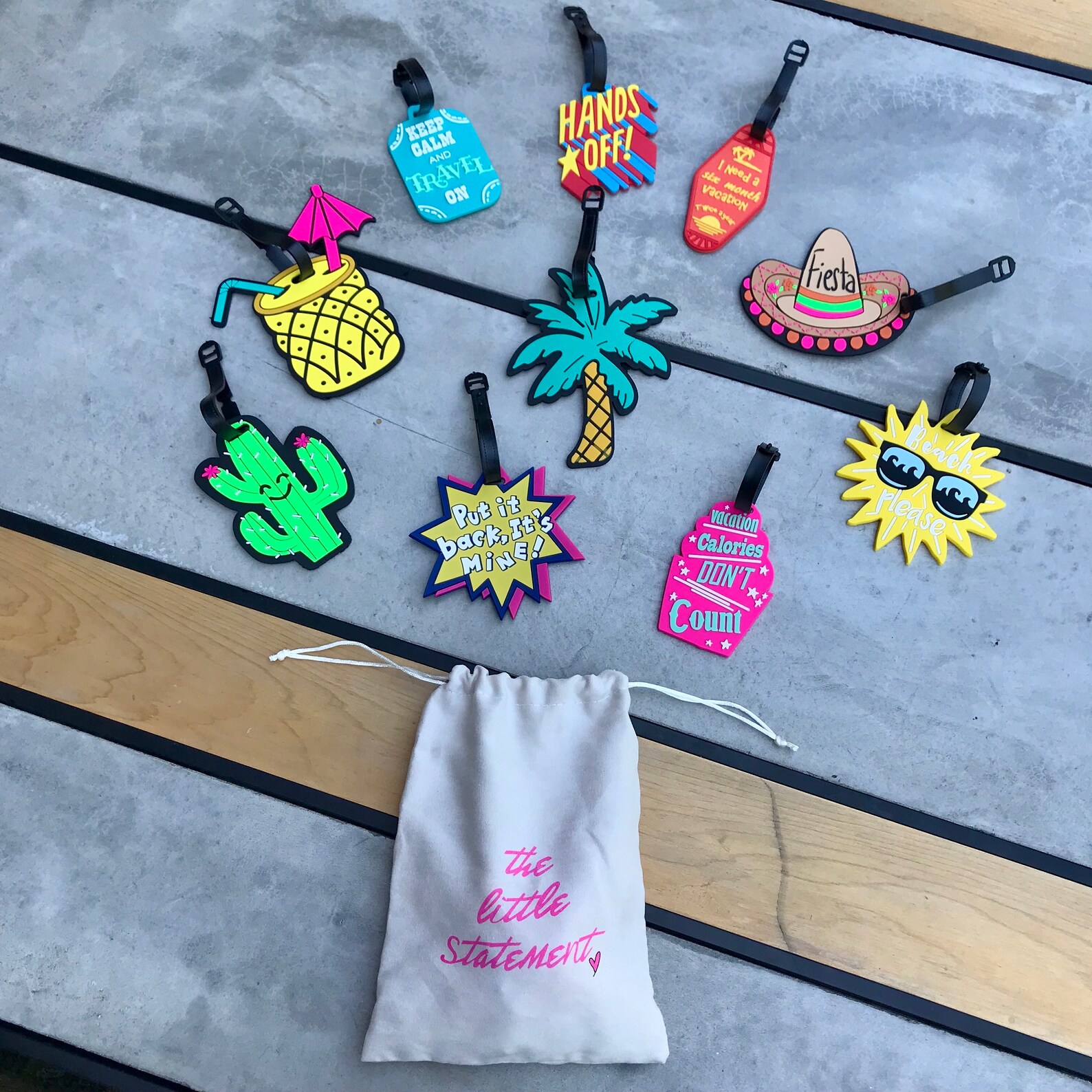 Beach Please Fun Luggage Tags Vacation Accessories Meme Etsy