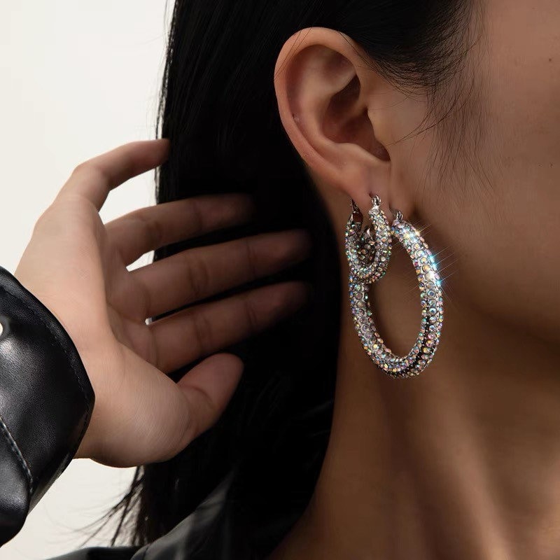 Luv AJ Pavé Amalfi Plated Brass Crystal Earrings