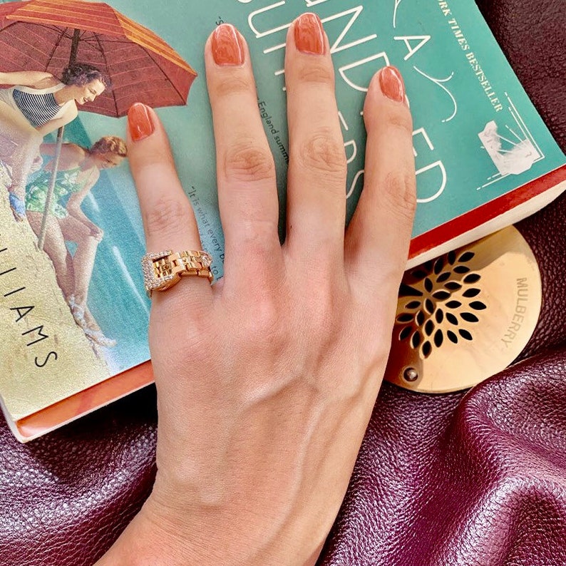 Gold Plated Adjustable Belt Buckle Ring Dimond Belt Design Etsy