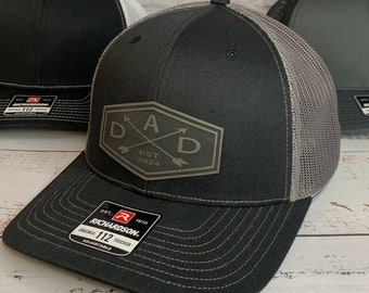 DAD HAT, DAD Trucker Hat Established any year 2023, 2024, New Dad Pregnancy Announcement Gift, New Dad Birthday Gift, Custom Dad Hat Present