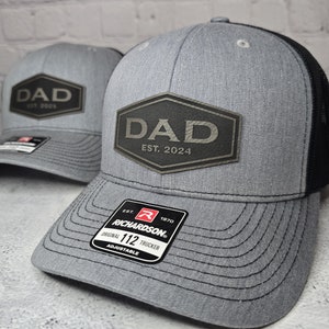 DAD HAT, Dad Custom Established 2025, 2026 any year, Pregnancy Announcement Gifts for New Dad, Personalized Dad Birthday Gift, New Dad Hats