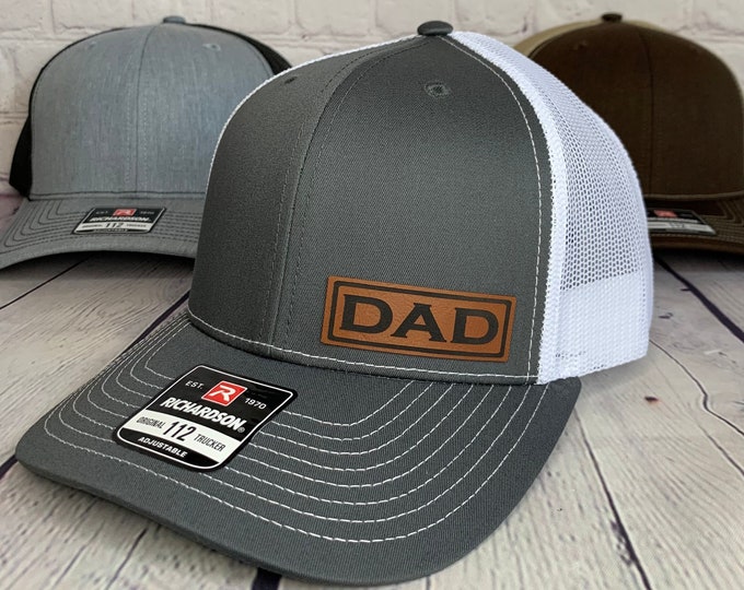 Dad Trucker Hat - Dad Patch Cap, Dad Hats, New Dad Pregnancy Announcement Gift, Dad Birthday Gifts, Dad Richardson 112 Hat, Fathers Day Gift