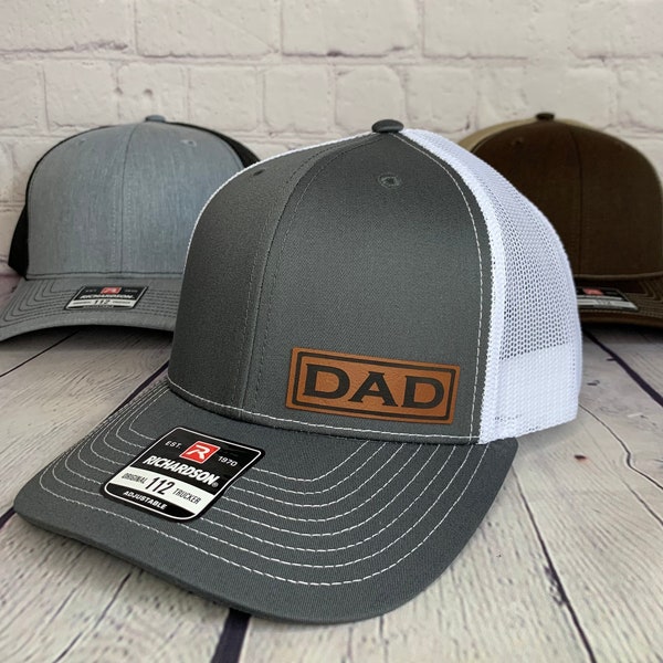 Dad Trucker Hat - Dad Patch Cap, Dad Hats, New Dad Pregnancy Announcement Gift, Dad Birthday Gifts, Dad Richardson 112 Hat, Fathers Day Gift