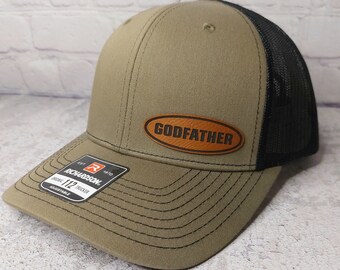 Godfather Patch Hat - Richardson 112 - Customizable Text "Padrino" Cap Gifts for Him