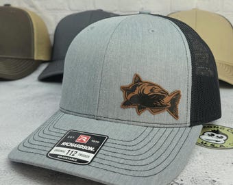 Catfish Fishing Hats: Noodling Fishing Hats, Camouflage Fish Caps, Fishing Gifts for Dad, Flathead Bullhead Catfish Patch Hats