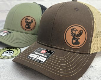 DEER HUNTING HAT, Dad Buck Hunter Caps, Deer Hunting Gifts, Deer Antlers Trucker Hats, Hunting Season Christmas Gifts, Hunter Hats for Dad