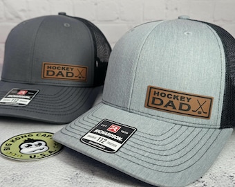Hockey Dad Hat, Dad Ice Hockey Cap, Hockey Team Coach Gifts, Hockey Gifts for Dads, Hockey Christmas Birthday Gift Ideas, Custom Ice Hockey