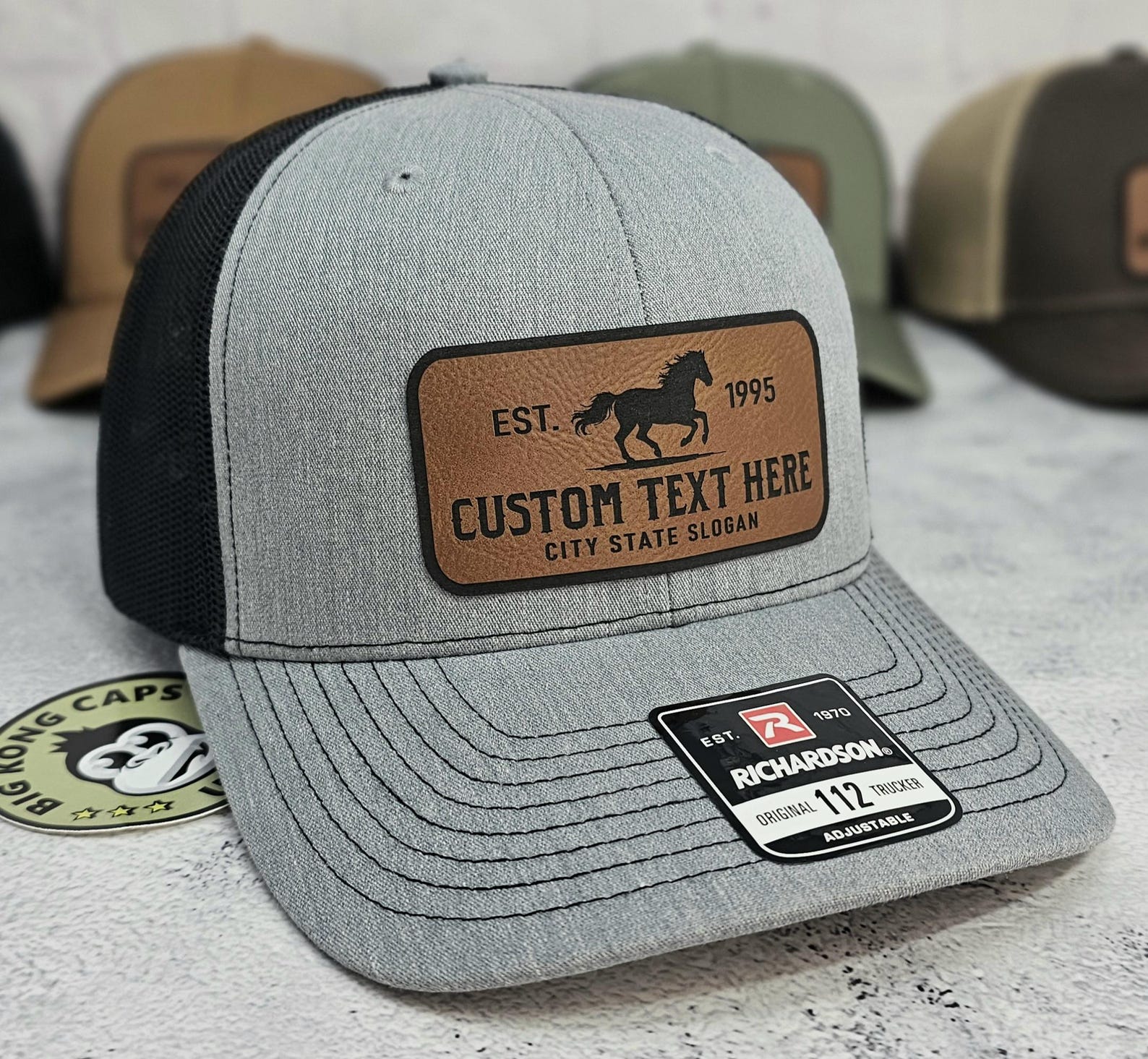 Custom Horse Ranch Hats, Equestrian Custom Text Cap, Horse Stables and ...