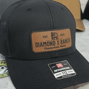 Custom Cattle Ranch Hats, Angus Bull Rancher Hat, Personalized ...