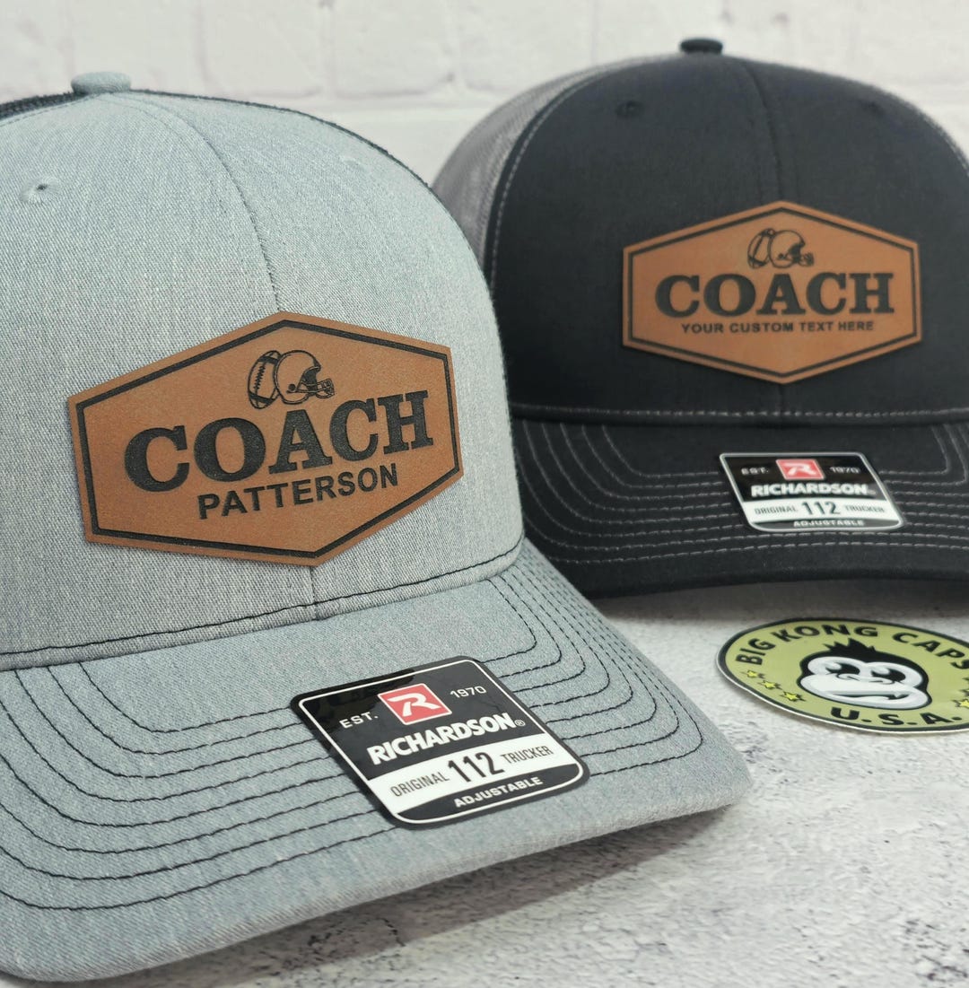 Custom Football Coach Hats, Personalized Football Coaches Name Caps ...