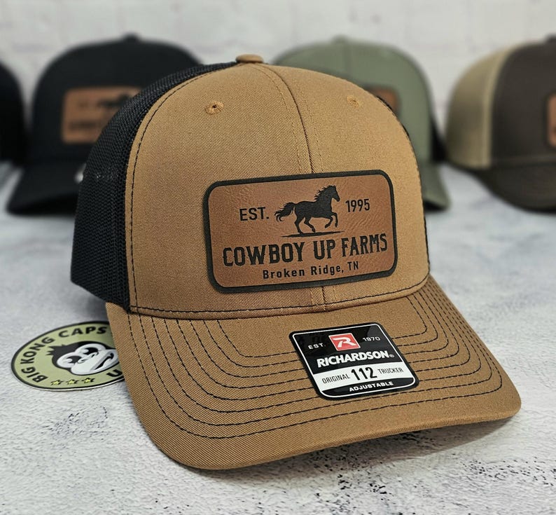 Custom Horse Ranch Hats, Equestrian Custom Text Cap, Horse Stables and ...