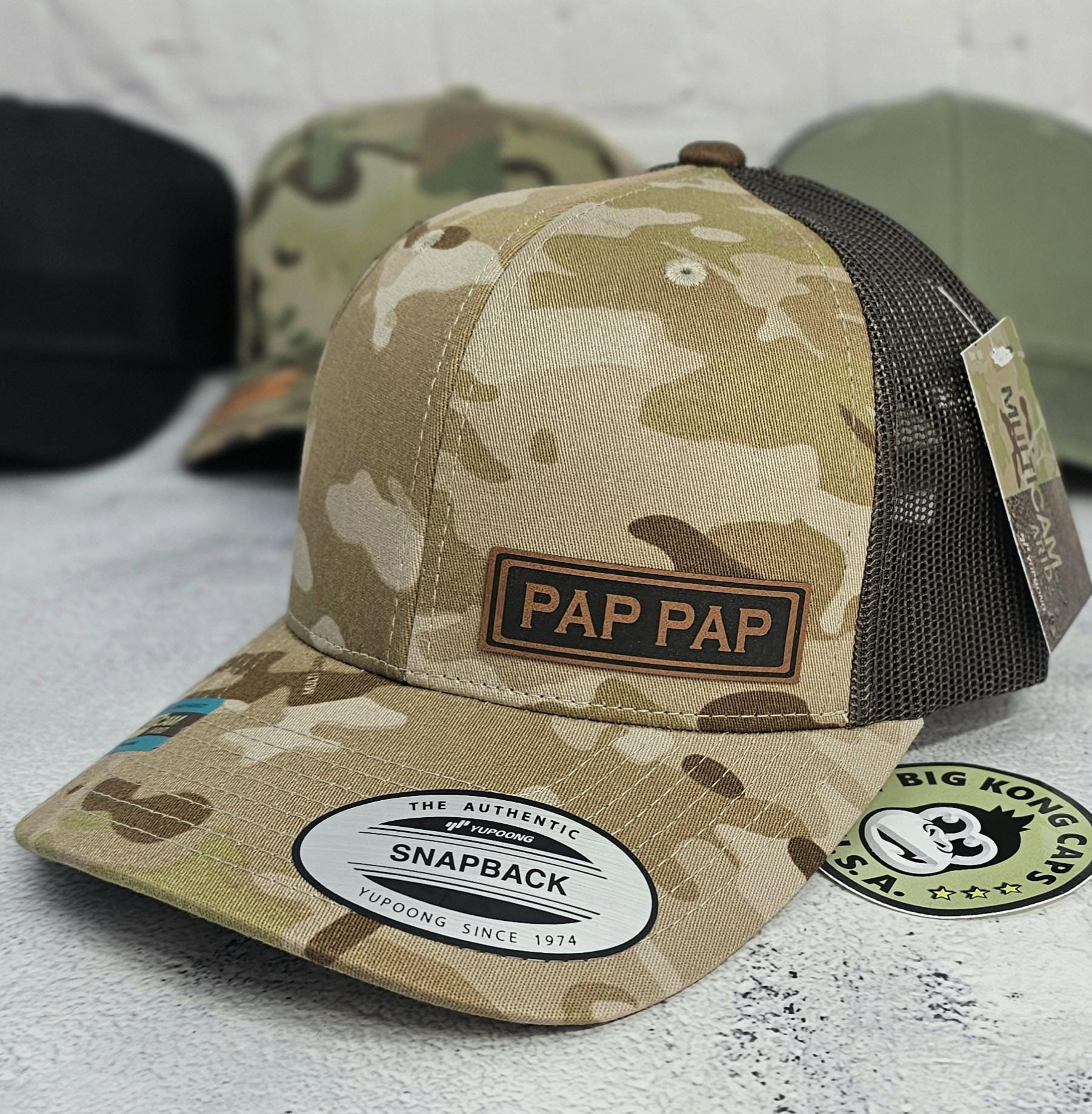 Pap Pap Hat, Custom Camo Pap Pap Caps, Gifts for Pap Pap, Pappap ...