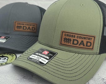 Cross Country Dad Trucker Hat, XC Running Dad Hat, Cross Country Team Supporter Cap, Cross Country Dad Coach Gift, Richardson 112 Hats