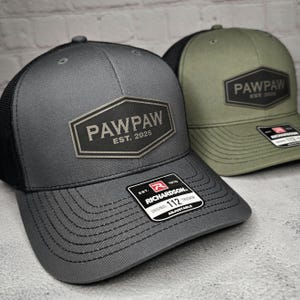 Pawpaw Hat, Custom PAWPAW Gift, Pawpaw Gifts, Personalized Pawpaw Cap, Customizable Established Year or Years, Best Pawpaw Gift, Paw Paw Hat