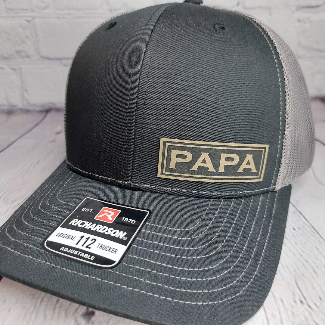 PAPA Hat, PAPA Patch Cap, Custom PAPA Pregnancy Announcement Gift ...