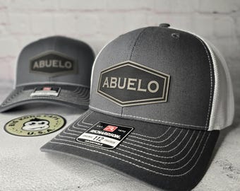 Abuelo Hat: Custom Abuelo Patch Cap, Customizable Text Abuelito, Padre, Papa, Grandpa Gift, Birthday Christmas Abuelo Gifts