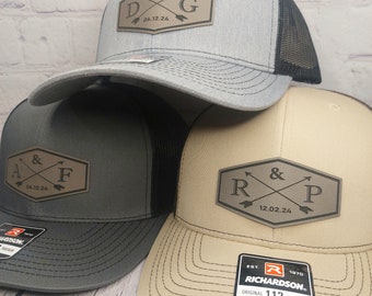 Groom Wedding Hats, Custom Groom Hats, Groomsman Hats, Custom Wedding Party Hats, Best Man Hat, Personalized Couples Gifts, Mr. & Mrs. Hats
