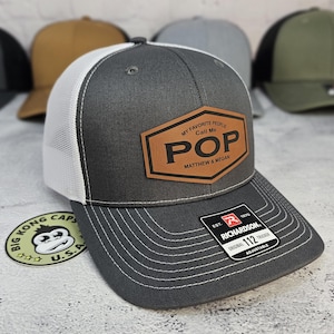 Custom Pop Hat, My Favorite People Call me Pop, Pops, Pop Pop Any Title., Personalized Hat with Kids Names, Customizable Grandkids, Pop Gift