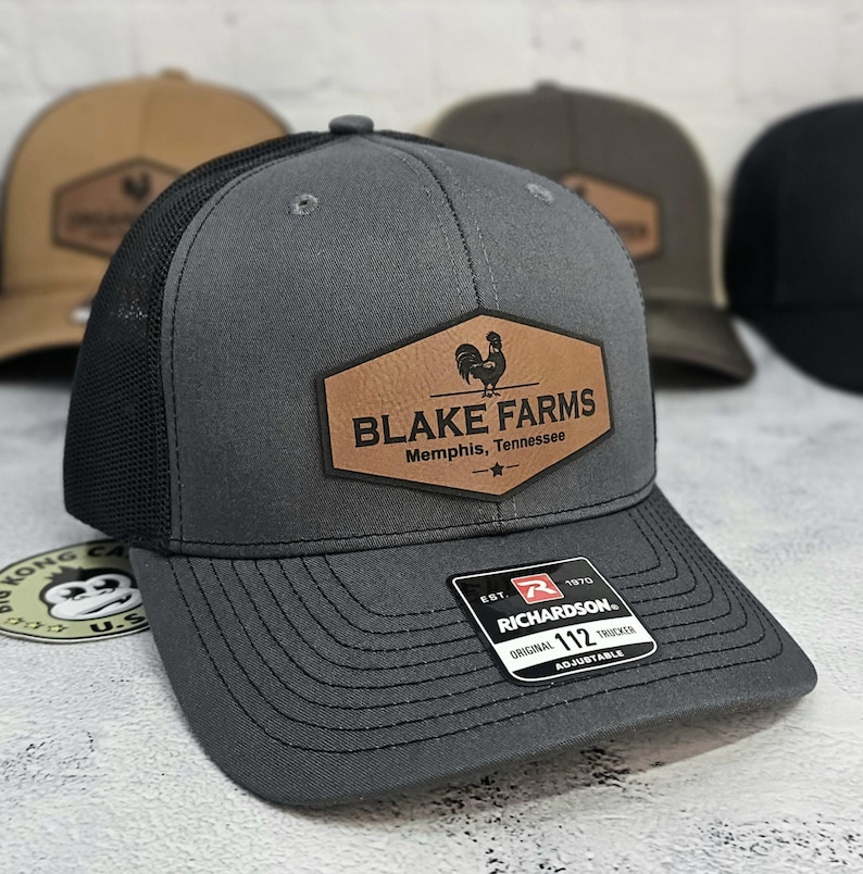 Custom Chicken Farm Hats, Personalized Farm Name Caps, Chicken Ranch ...