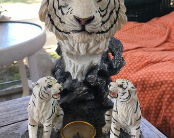 Avalo Sanctuary's White Tiger Candle Holder