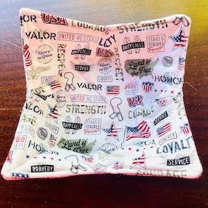 Military Gift Bowl Cozy- Microwaveable