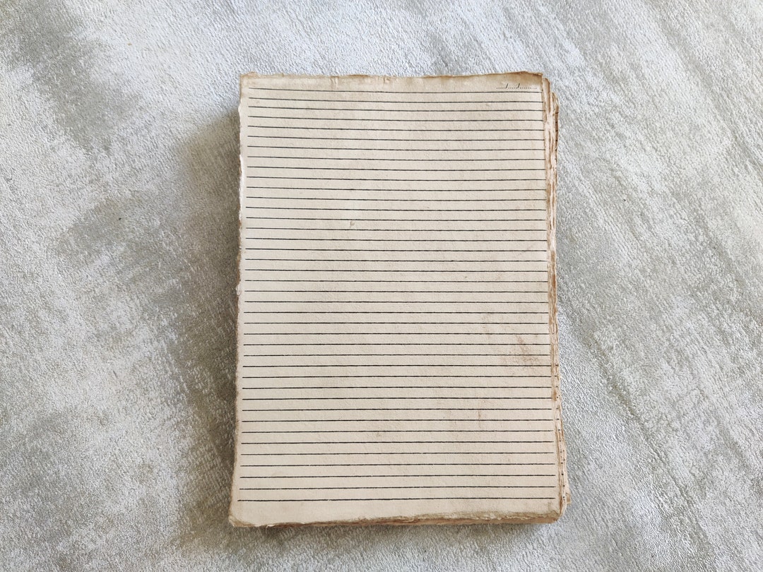 A4 Line Handmade Paper PACK OF 50 SHEETS Recycled Cotton Rag Paper ...