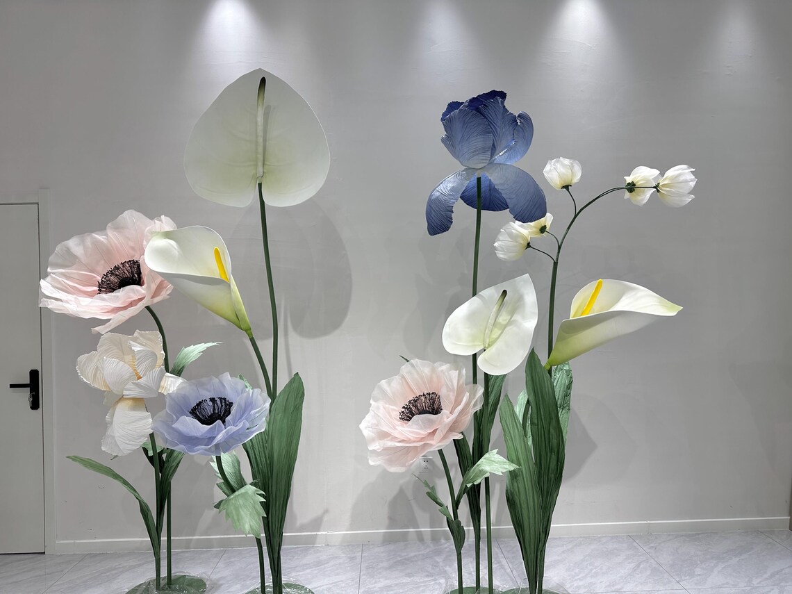 Wedding Elegance Freestanding Oversized Bloom Backdrop - Giant Floral ...