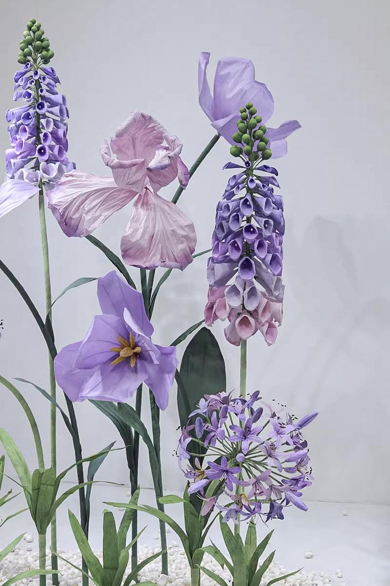 Royal Lavender Splendor Handcrafted Flower Set- Event/party/wedding ...