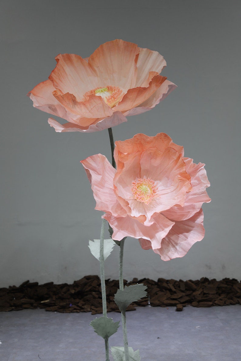 Free-Standing Giant Paper Flower Set- Party/Wedding/Event Floral Decoration- Retail Front Window Display- Spring/Summer Hand Crafted Decor image 10
