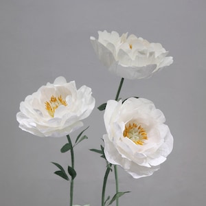 Free-Standing Giant Paper Flower Set- Party/Wedding/Event Floral Decoration- Retail Front Window Display- Spring/Summer Hand Crafted Decor SET E