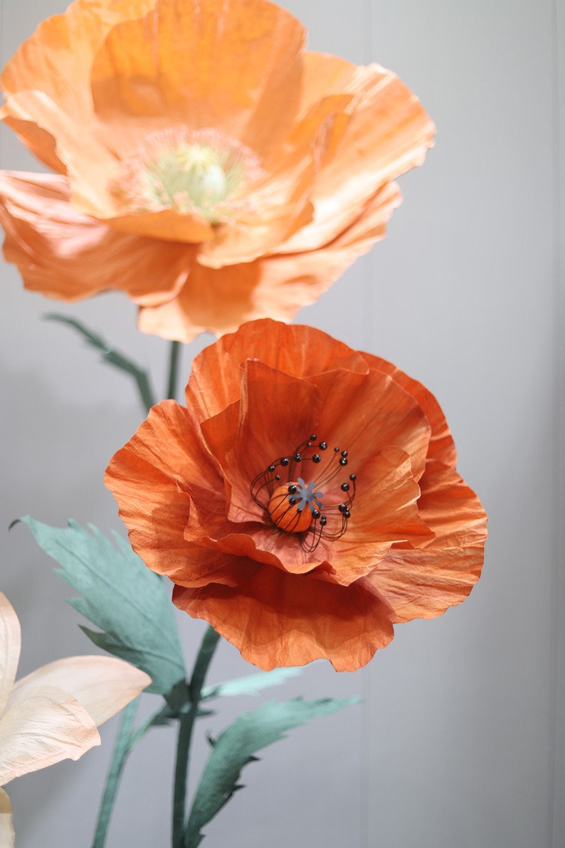 Free-Standing Giant Paper Flower Set- Party/Wedding/Event Floral Decoration- Retail Front Window Display- Spring/Summer Hand Crafted Decor image 9