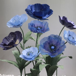 Free-Standing Giant Paper Flower Set- Party/Wedding/Event Floral Decoration- Retail Front Window Display- Spring/Summer Hand Crafted Decor SET F