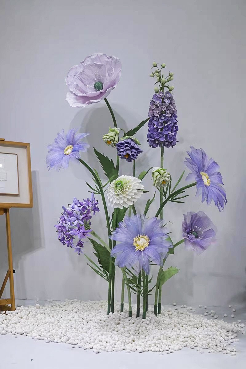 Royal Lavender Splendor Handcrafted Flower Set- Event/party/wedding ...