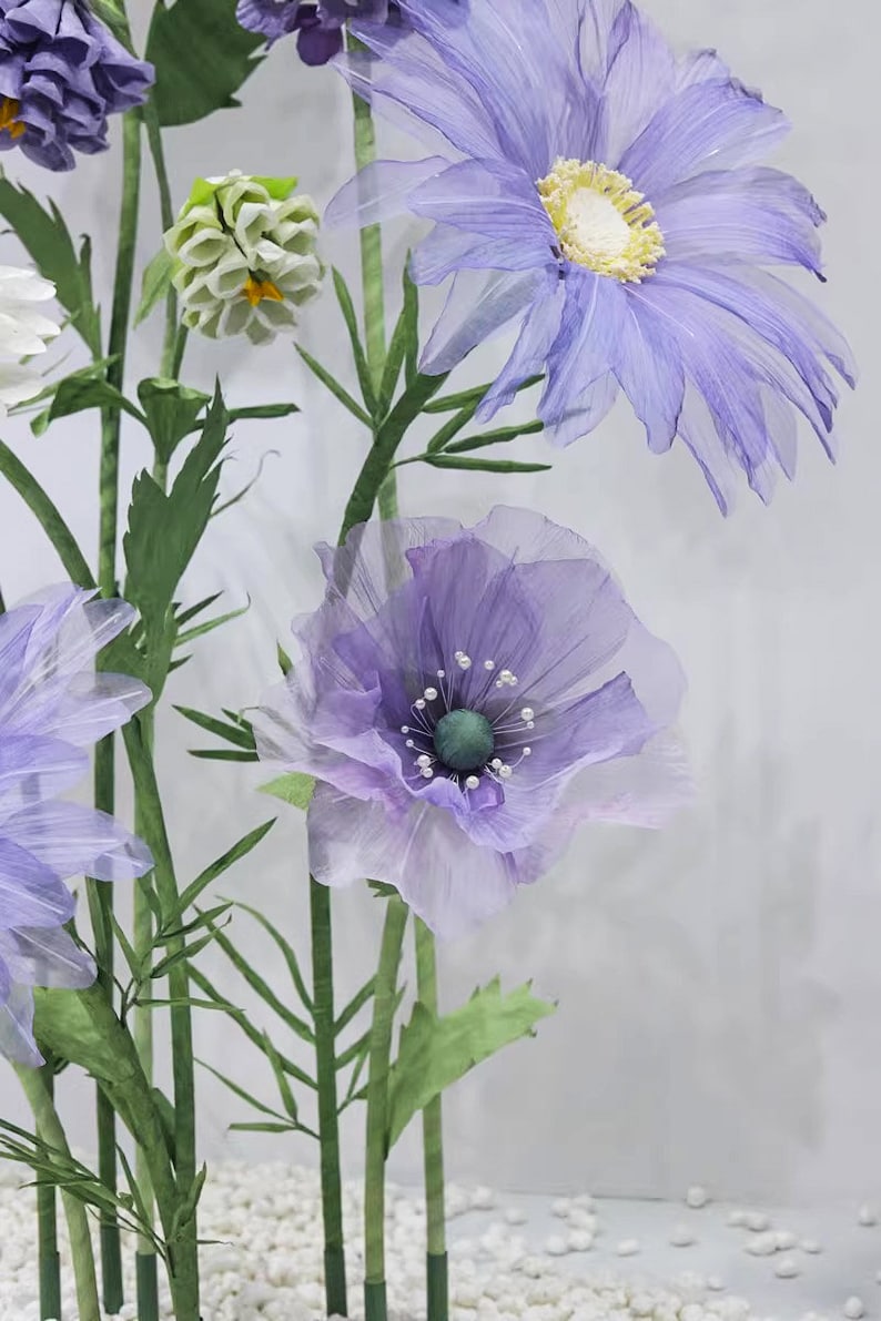 Royal Lavender Splendor Handcrafted Flower Set- Event/party/wedding ...