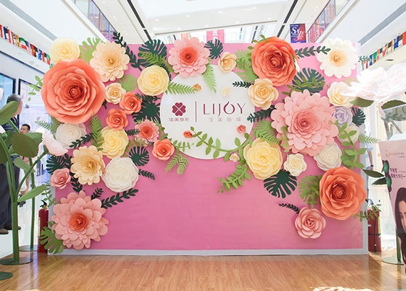 Paper flower wall deals