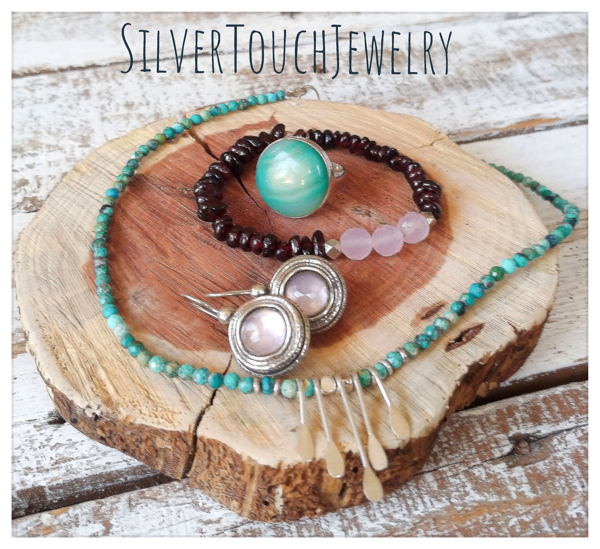 スターリングシルバービーズ付き編み込みブラウンレザーブレスレット