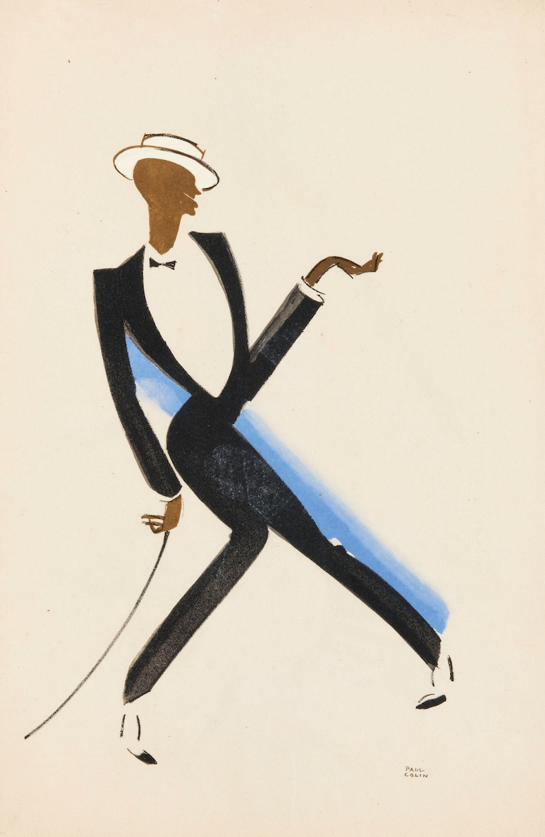 Paul Colin Posters Retro Paul Colin Prints Vintage Jazz Art Etsy