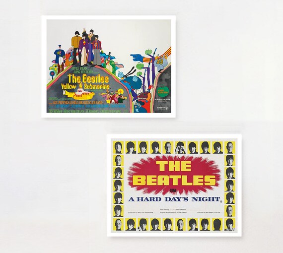 YELLOW SUBMARINE BEATLES POSTER MOVIE FILM A4 A3 ART PRINT CINEMA