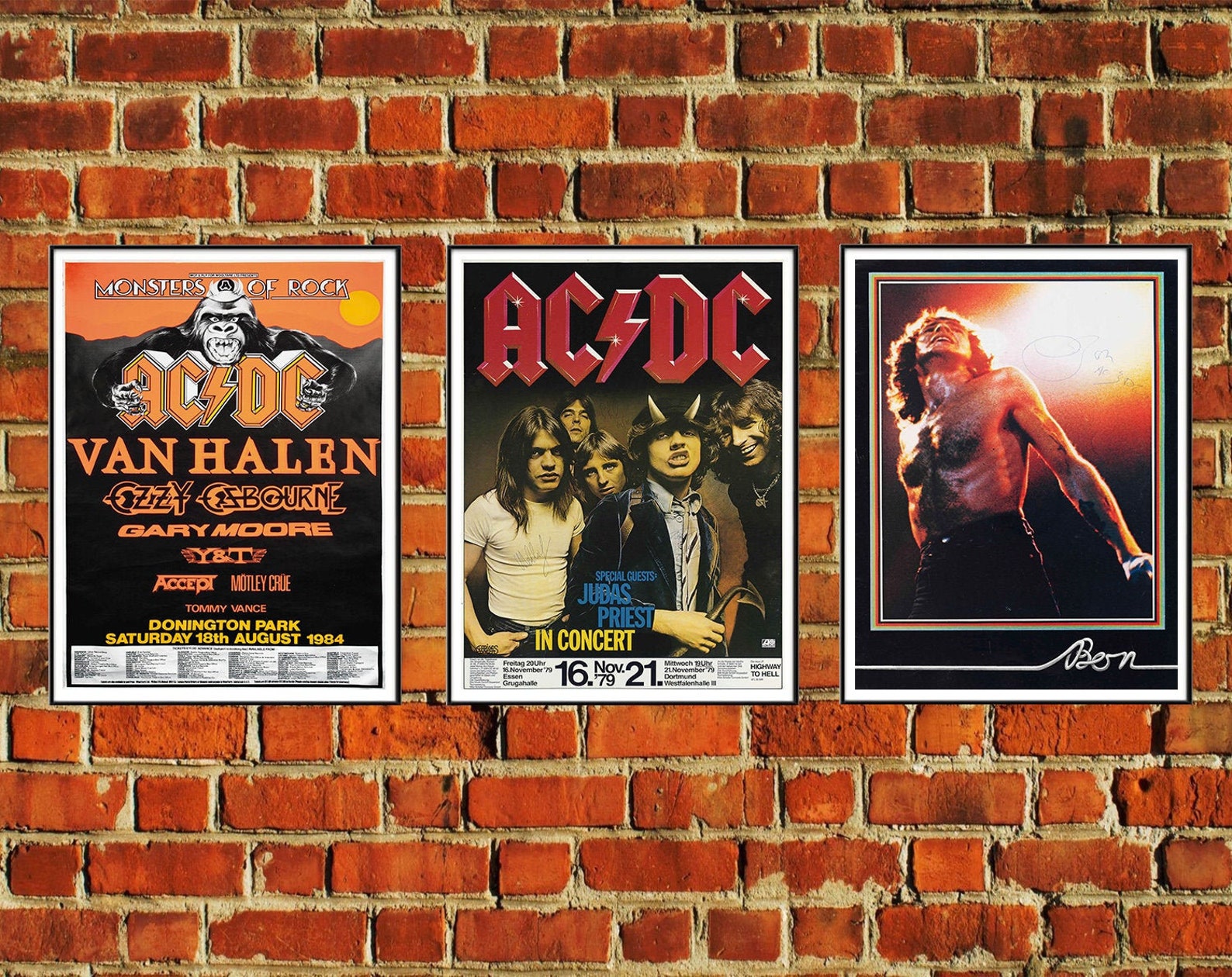 Ac Dc Music Posters Original AC/DC Posters Download Music | Etsy