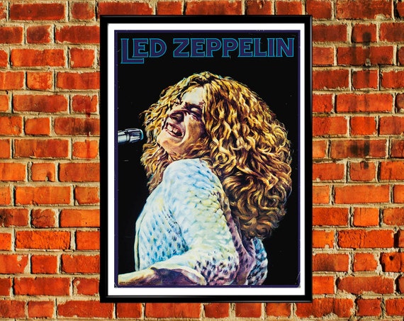 Jimmy Page Led Zeppelin Art Personalized Print Custom Poster Wall Decor