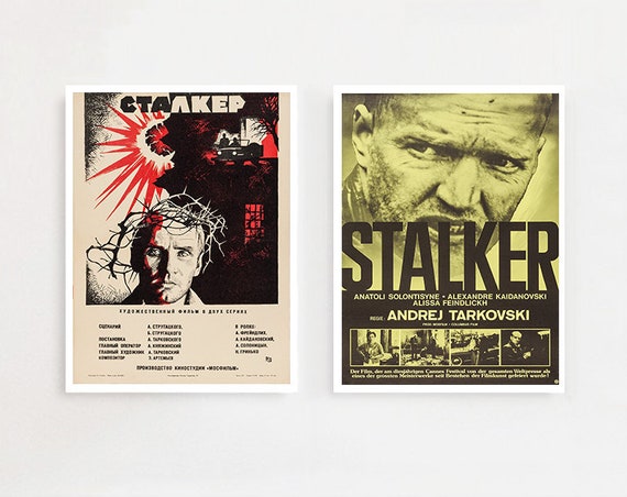 Stalker Andrei Tarkovski 1979 cult movie poster print