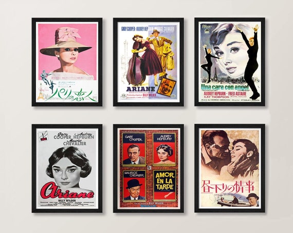 Audrey Hepburn Funny Face Vintage Film Cinema Movie Poster Print Picture A3