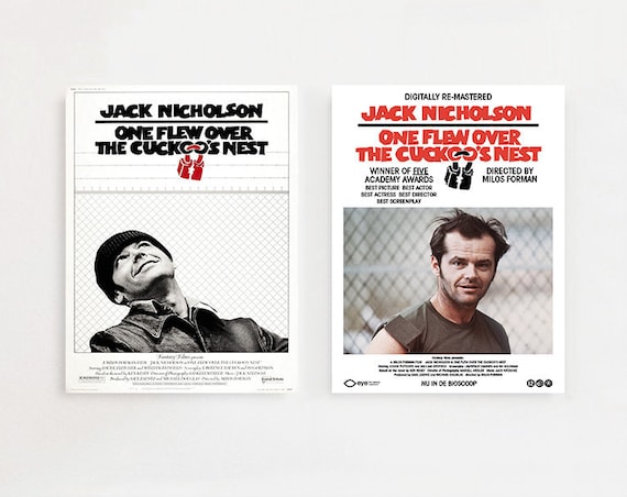 One Flew Over The Cuckoos Nest Movie Poster Print A4 A3