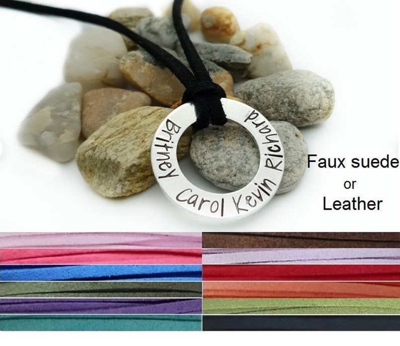 Sliding Knot Necklace Adjustable Cord Leather Necklace Etsy