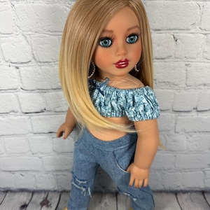Custom doll wig  Wig 10-11 Head Size Made to Fit 18’’American Dolls